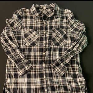 Aeropostale Button Down with crochet detail